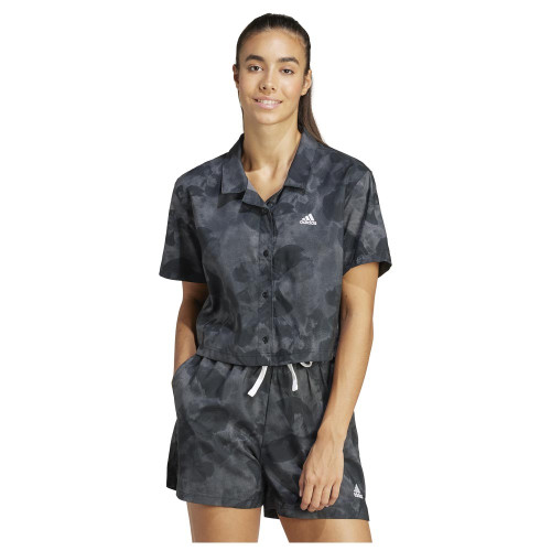 Adidas Γυναικείο πουκάμισο Floral Graphic Cropped Woven Shirt